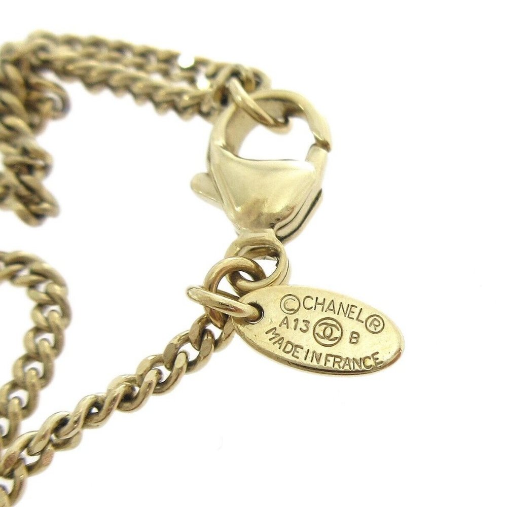 Chanel Artificial Pearl Gold Chain Pendant Necklace - Picture 2 of 4
